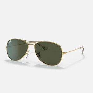 Ray-Ban Aviator Cockpit Sunglasses (Black & Gold)